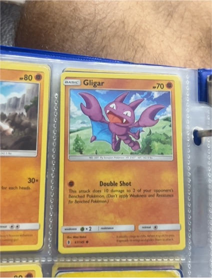 2017 Pokémon Guardians Rising #67 Gligar — front