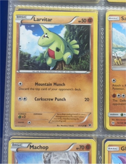 2016 Pokémon XY Fates Collide #41 Larvitar — front