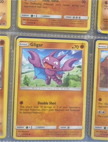 2017 Pokemon Guardians Rising #67 Gligar — front