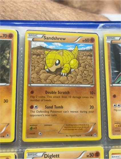 2015 Pokémon XY Breakthrough #75 Sandshrew — front