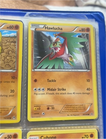 2015 Pokémon XY Roaring Skies #39 Hawlucha — front