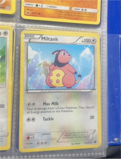 2011 Pokémon Black & White Plasma Freeze #93 Miltank — front