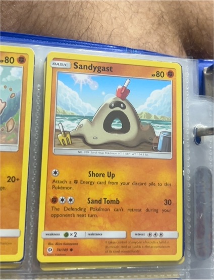 2017 Pokémon Sun & Moon #74 Sandygast — front