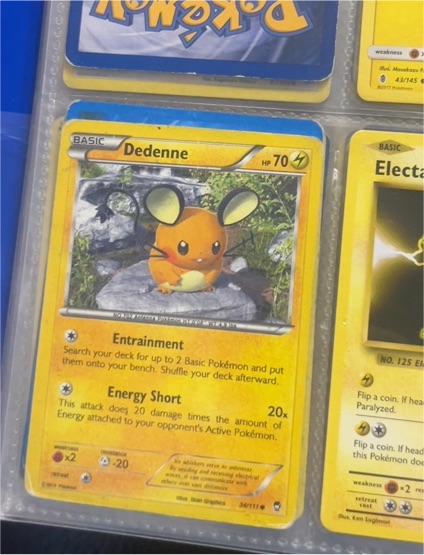 2014 Pokémon XY Furious Fists #34 Dedenne — front