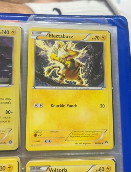 2016 Pokémon Breakpoint #42 Electabuzz — front