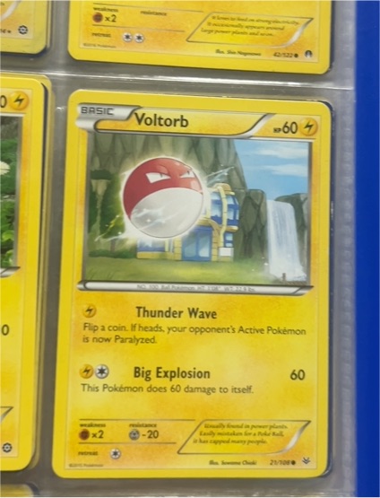 2014 Pokémon XY Roaring Skies #21 Voltorb — front