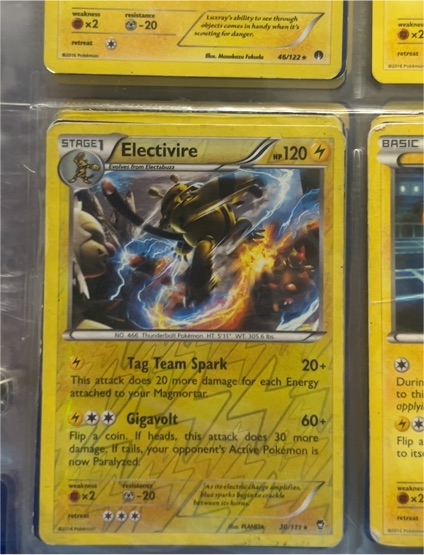 2016 Pokemon XY Furious Fists #30 Electivire — front