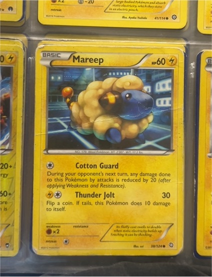 2012 Pokémon Black & White Dragons Exalted #38 Mareep — front