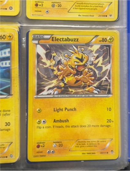 2014 Pokémon XY Furious Fists #29 Electabuzz — front