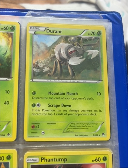 2016 Pokémon XY Breakpoint #9 Durant — front