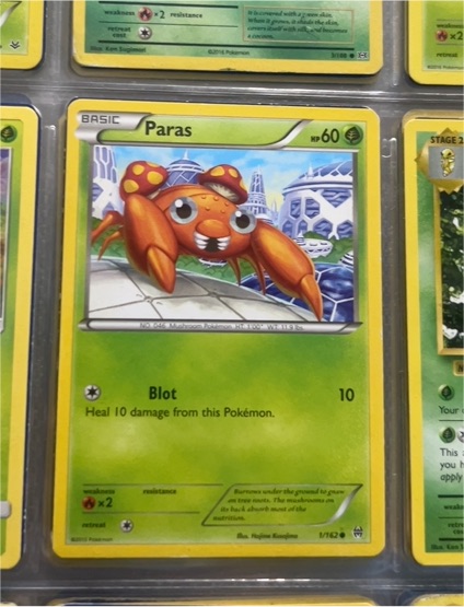 2015 Pokémon XY BREAKthrough #1 Paras — front