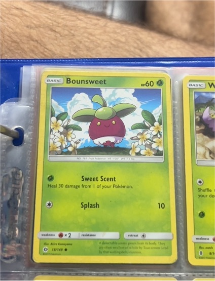 2017 Pokemon Sun & Moon #18 Bounsweet — front