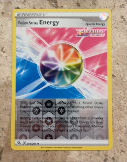 2021 Pokémon Fusion Strike #244 Fusion Strike Energy — front