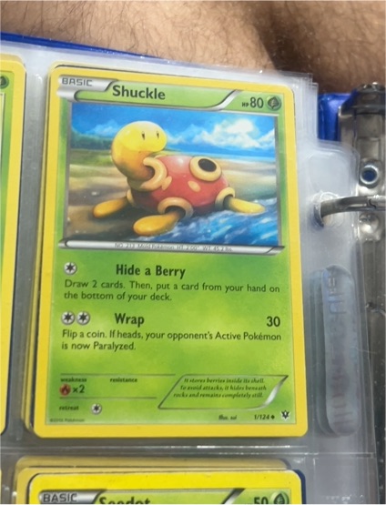 Pokemon XY Fates Collide #1 Shuckle — front