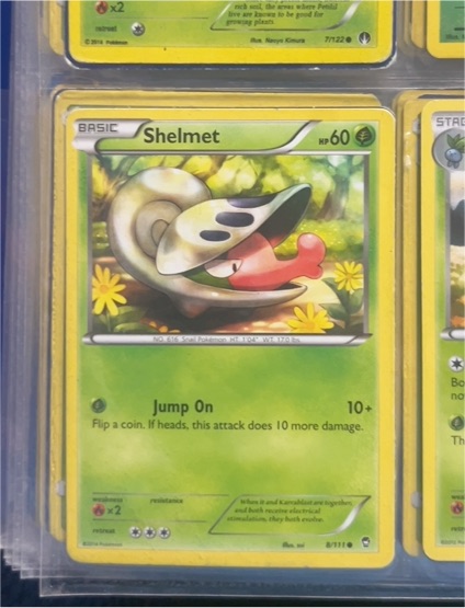 2014 Pokémon TCG Furious Fists #8 Shelmet — front