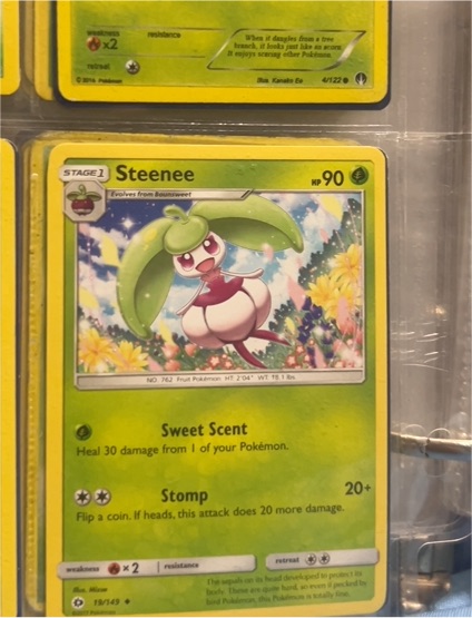 2017 Pokémon Sun & Moon #19 Steenee — front