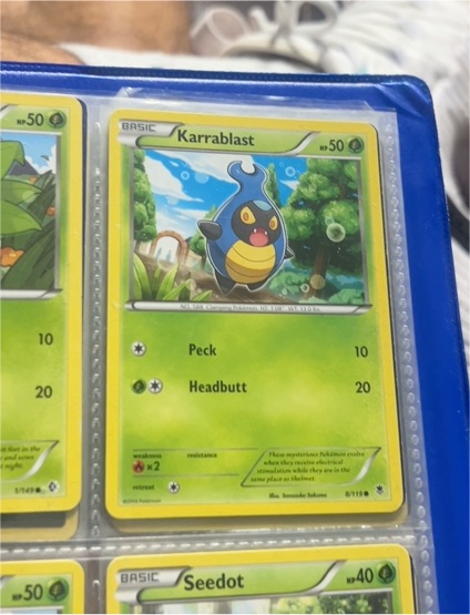 2014 Pokémon Phantom Forces #8 Karrablast — front