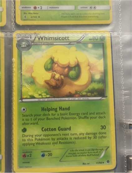 2011 Pokémon 11 Whimsicott — front