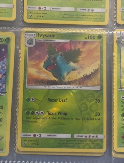 2017 Pokémon Sun & Moon Shining Legends #2 Ivysaur — front