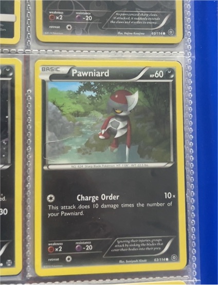 2016 Pokemon Steam Siege #63 Pawniard — front