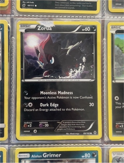 2015 Pokémon XY Breakthrough #89 Zorua — front