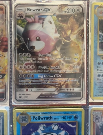 2017 Pokemon TCG SM Black Star Promo #SM34 Bewear GX — front