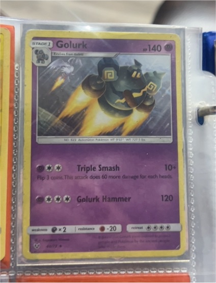 2017 Pokémon Shining Legends #44 Golurk — front