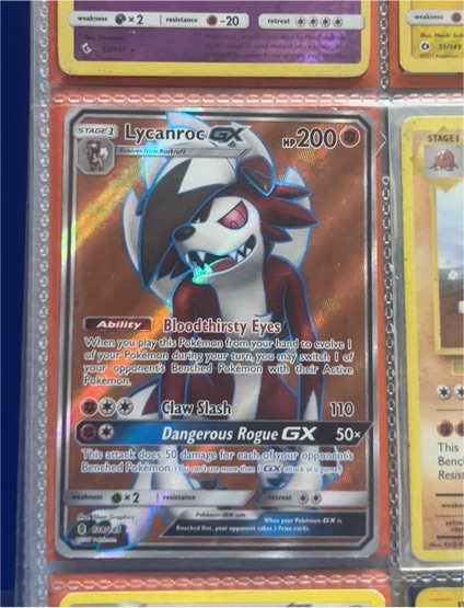 2017 Pokémon Sun & Moon Guardians Rising #138 Lycanroc GX — front