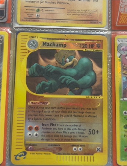 2002 Pokemon Expedition #16 Machamp — front