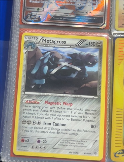 2014 Pokémon Ancient Origins #49 Metagross — front