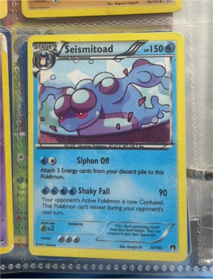 2014 Pokémon XY BREAKpoint #35 Seismitoad — front