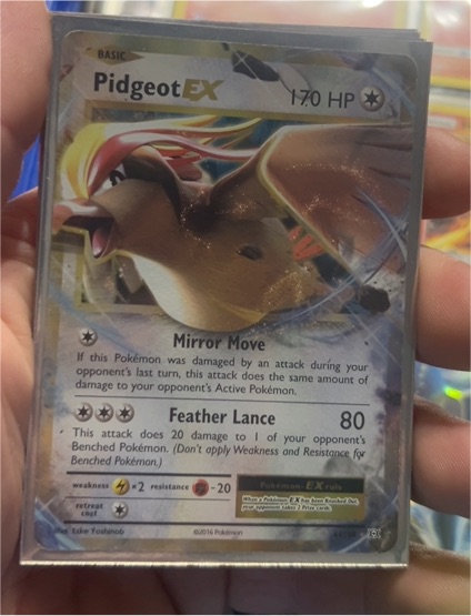 2016 Pokémon XY Evolutions #64 Pidgeot EX — front