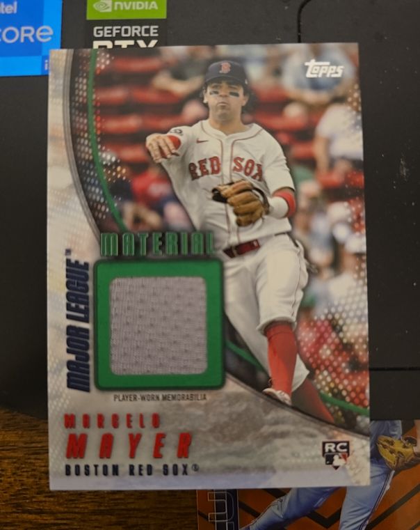 2025 Topps Update #MMU-MAR Marcelo Mayer RC Major League Material Relic — front