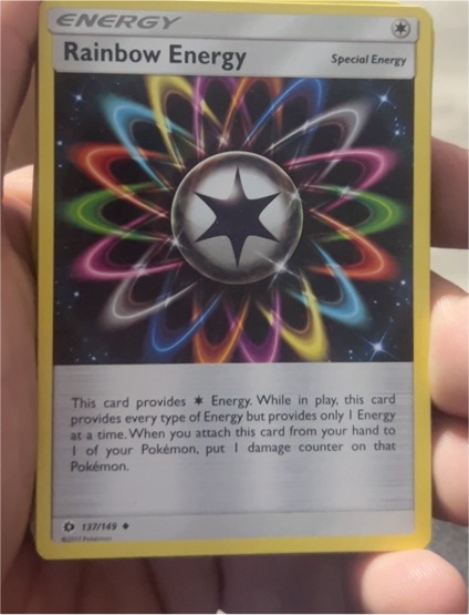 2017 Pokémon Sun & Moon Base Set #137 Rainbow Energy — front