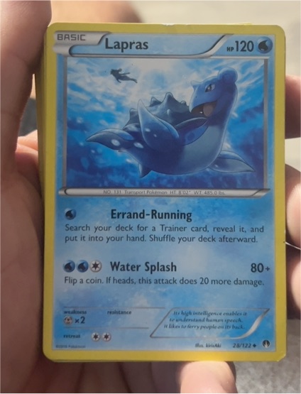 2016 Pokémon XY Breakpoint #28 Lapras — front
