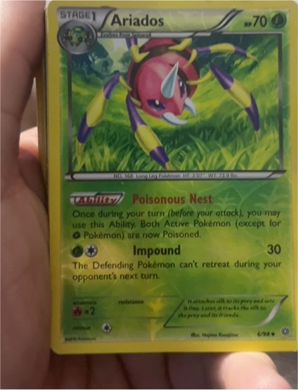 2015 Pokémon Ancient Origins #6 Ariados — front