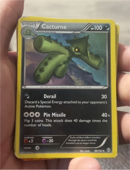 2015 Pokémon XY Breakthrough #88 Cacturne — front