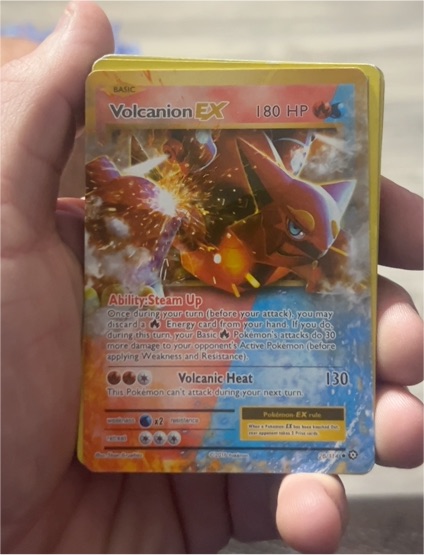 2016 Pokemon XY Steam Siege #26 Volcanion EX — front
