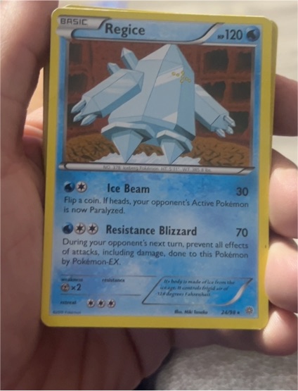 2015 Pokémon Ancient Origins #24 Regice — front