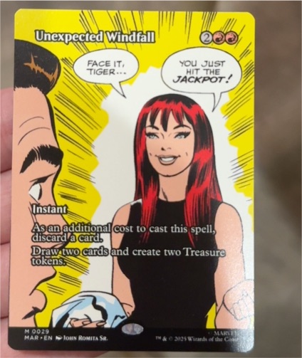 2025 Marvel Universe #29 Unexpected Windfall — front