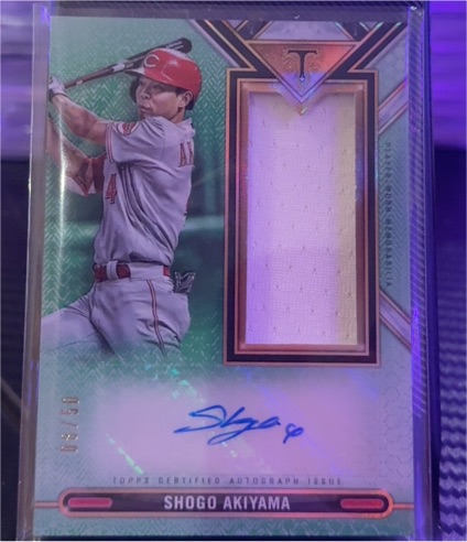 2021 Topps Triple Threads #ASJR-SA Shogo Akiyama — front