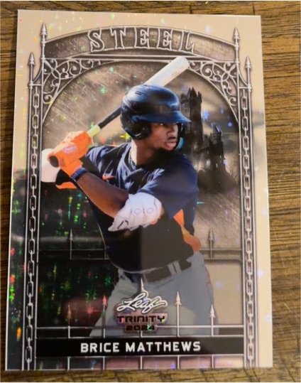2024 Leaf Trinity Steel #S-9 Brice Matthews — front