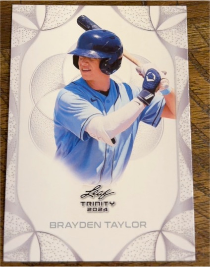 2024 Leaf Trinity #8 Brayden Taylor — front