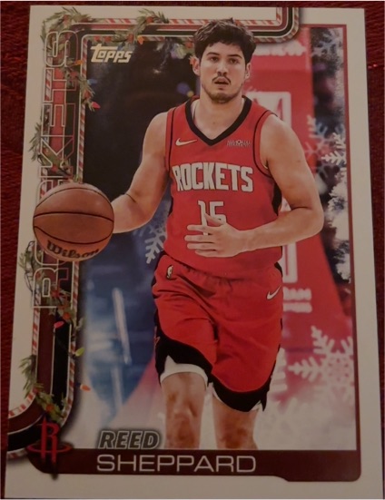 2025-26 Topps Holiday #H143 Reed Sheppard — front