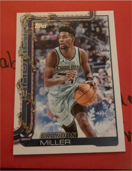 2025-26 Topps Holiday #H54 Brandon Miller — front