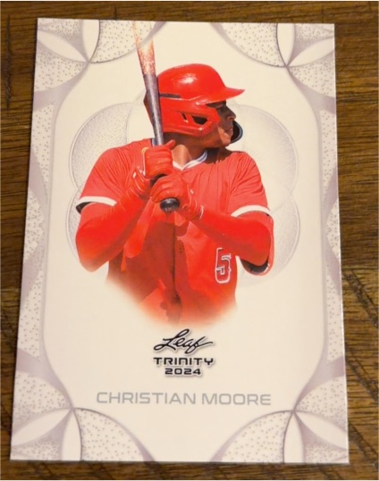 2024 Leaf Trinity Christian Moore — front