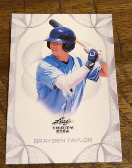 2024 Leaf Trinity Brayden Taylor — front
