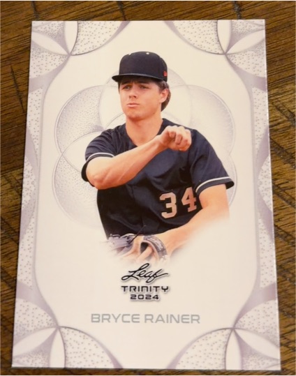 2024 Leaf Trinity #12 Bryce Rainer — front