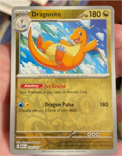 2023 Pokémon Scarlet & Violet 151 #149 Dragonite — front