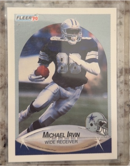 1990 Fleer #389 Michael Irvin Dallas Cowboys — front